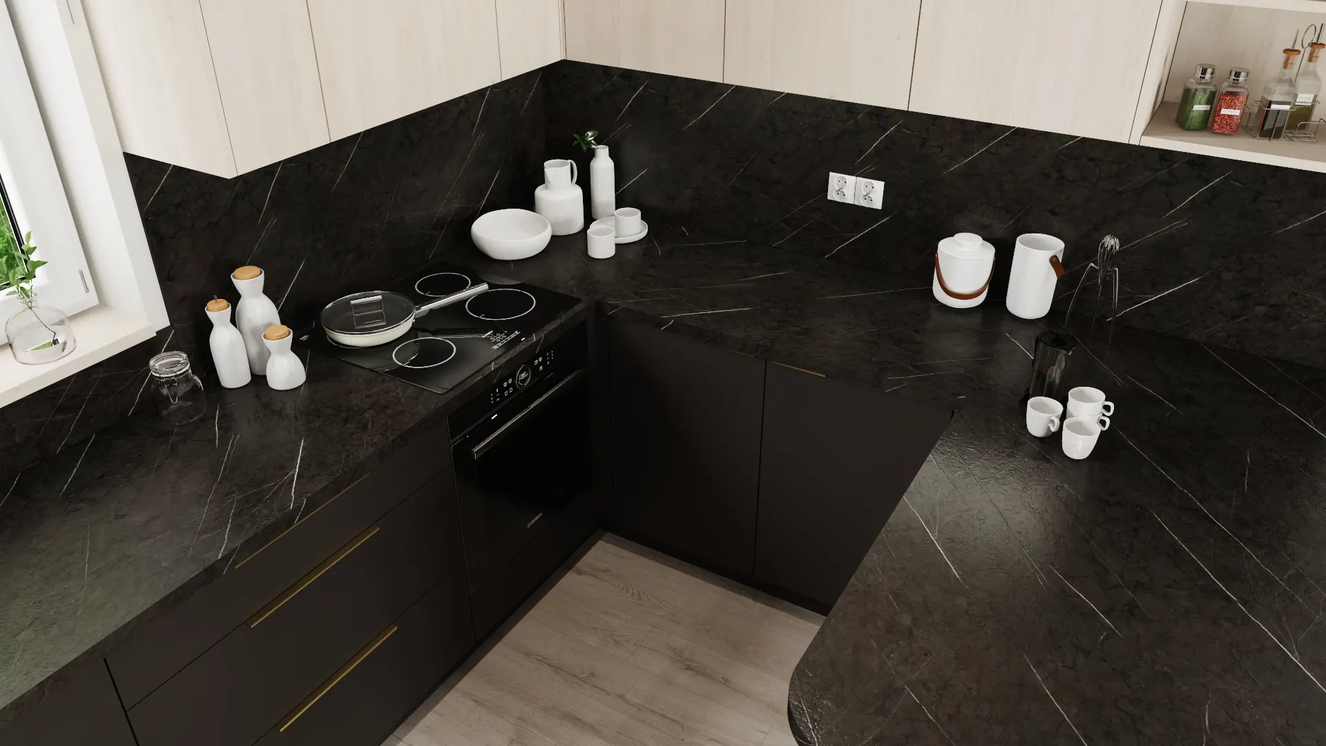 Projekt kuchni – nowoczesna wizualizacja kuchni